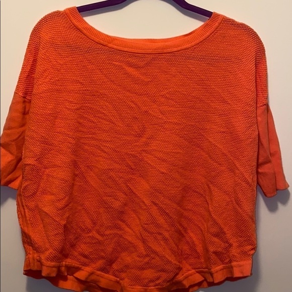 Banana republic orange women scoop neck sweater - Picture 1 of 10